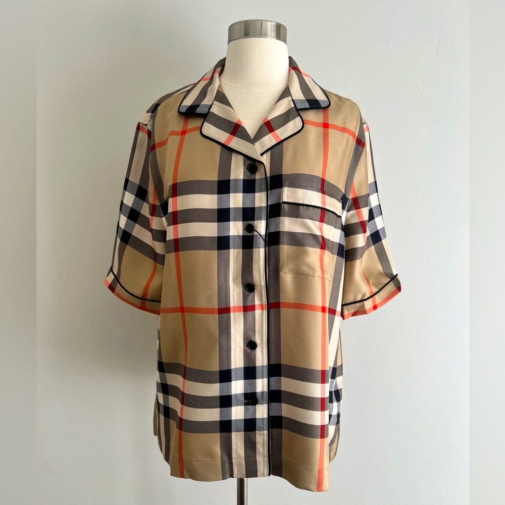 Burberry Vintage Check Silk Shirt